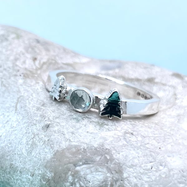 Fine silver fir tree ring