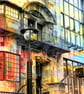 Glasgow School of Art , archival photo print 5 x 5inch mounted to 7 x 7inch - Image 2