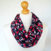 Cats infinity scarf loop scarf chiffon scarfcat scarf cowl scarf