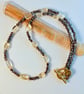 Citrine Nugget Necklace With Faceted Glass - Handmade In Devon - Image 5