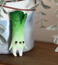 Spun Cotton Miniature Leek Doll - Image 10