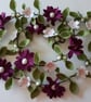 Handmade Felt Flower Garland: Buds and Blooms Wedding Decoration