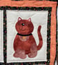 Wall Hanging for Cat Owner, Funny Cat Faces, Appliquéed and Quilted Home Decor.  - Image 3