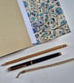 Cream Leather Journal with ceramic heart and lined pages, Summer Seconds - Image 5