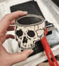 Mindless Skull Hand Printed Sticker - Image 6