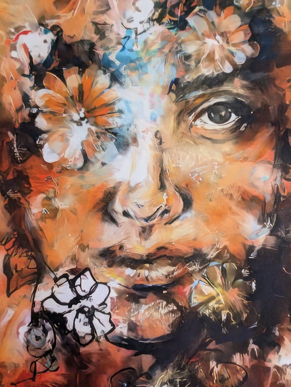 A4 Artwork (digital enhanced face)