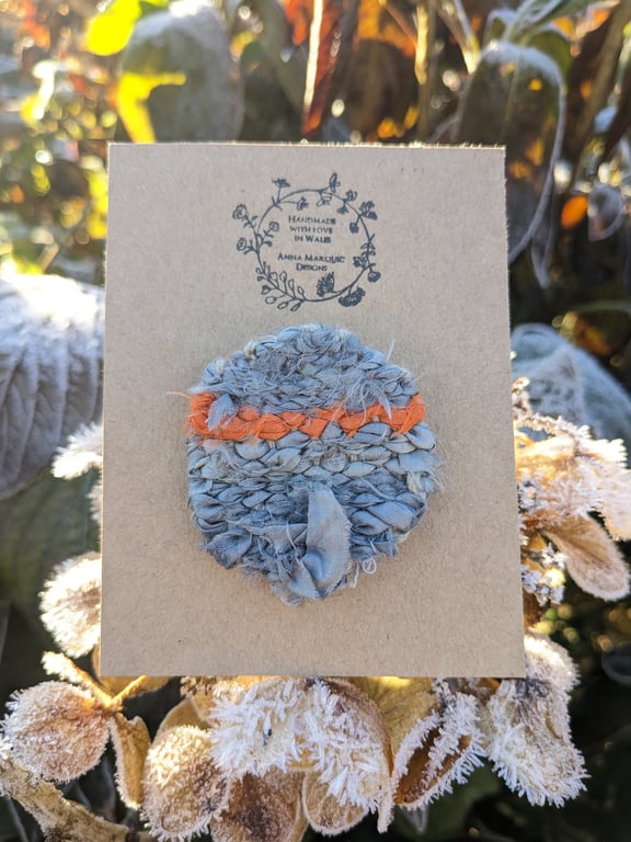 Unique woven brooch