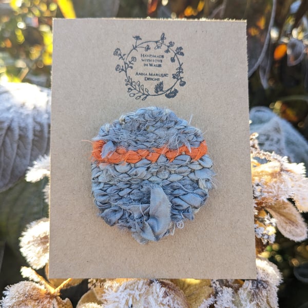 Unique woven brooch