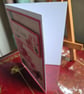 Handmade Pink Floral Well Done Card – Butterfly Congratulations Card - Image 3