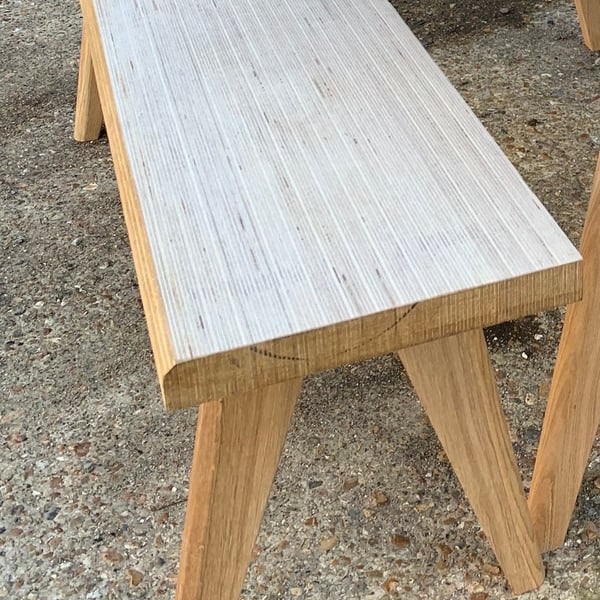Birch Ply Bench - ideal for hallways, offices, studies or dining rooms