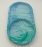 Dual compartment oval trinket tray - Image 2