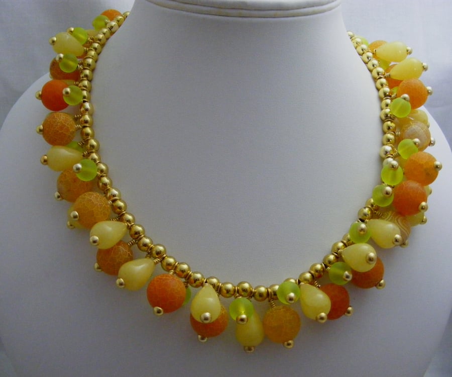 Orange, Lemon and Lime Necklace.