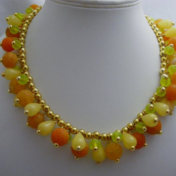 Orange, Lemon and Lime Necklace.