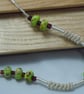 Artisan Lampwork beads & handmade spiralled wire necklace - Image 2