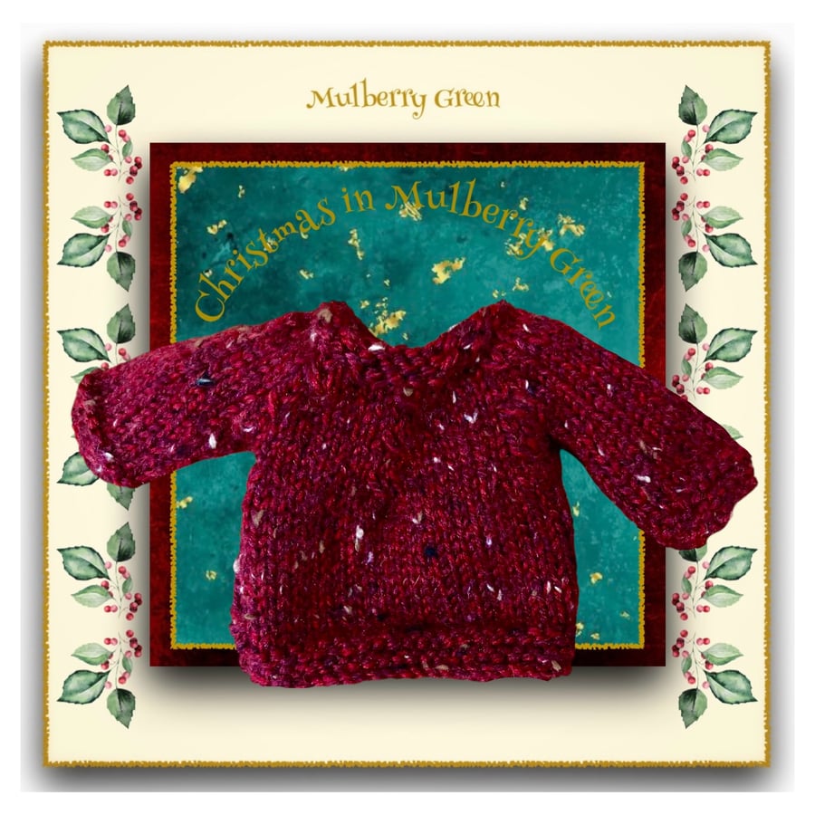 Burgundy Tweed Jumper