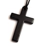 Shungite Christian Cross Pendant Necklace - EMF Protection & Healing