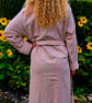 Handmade Liberty of London Lantana Dressing Gown – Cosy Winter Robe, Pink Floral - Image 5