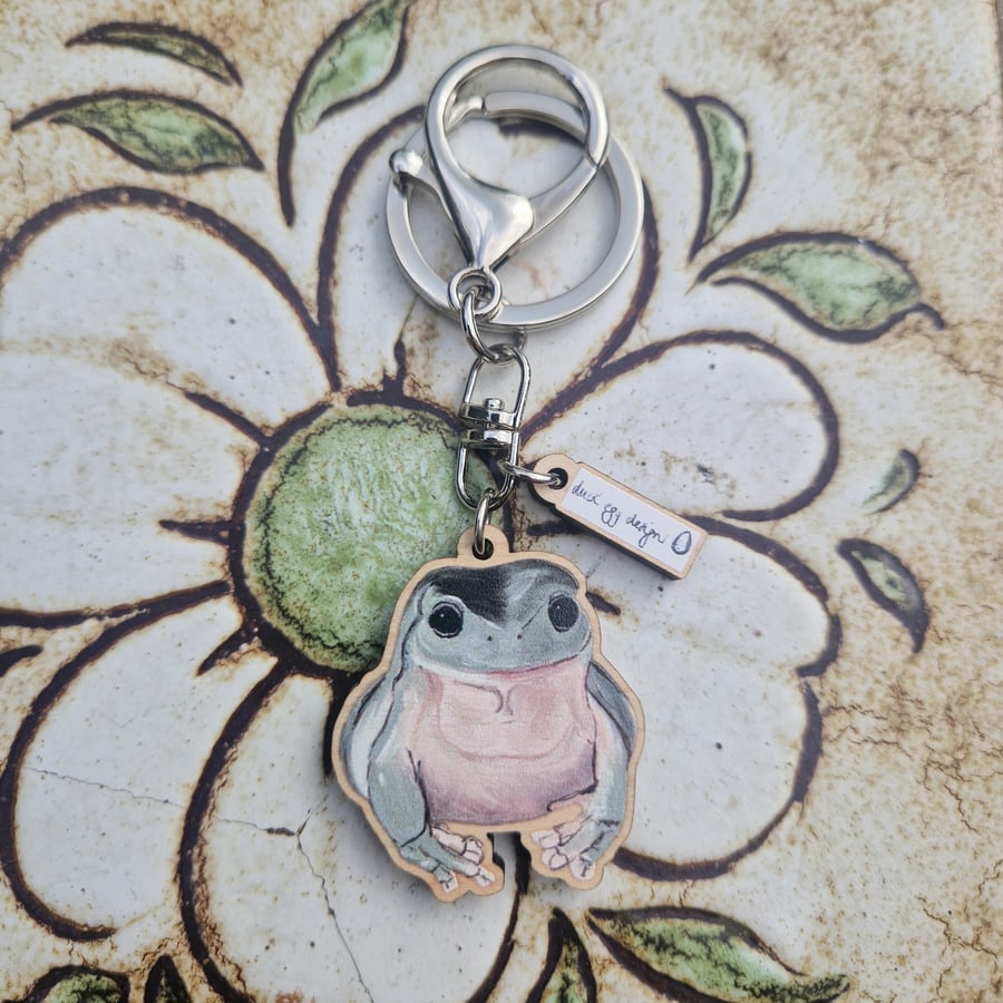 Green Frog Keyring
