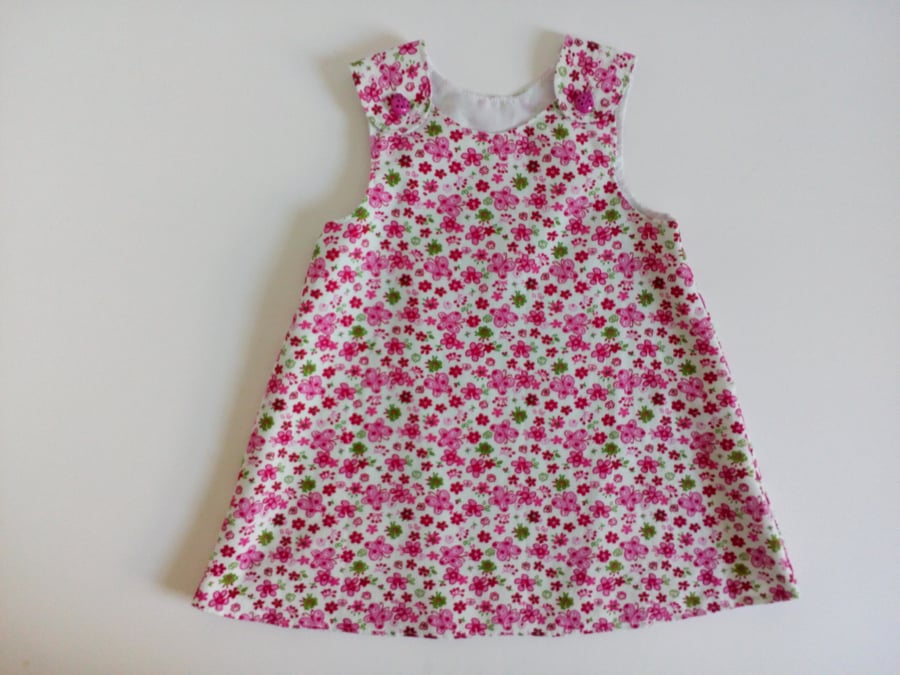 Dress, 18-24 months, Needlecord A line dress, pinafore, pink