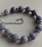 Handmade Agate Beaded Bracelet, Adjustable Handmade Gemstone Jewellery - Image 4