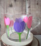 Tulip Glass Mug, Floral Glass Mug, Spring Flower Cup, Botanical Gift - Image 2