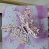 Large Butterfly Birthday Card for any occasion