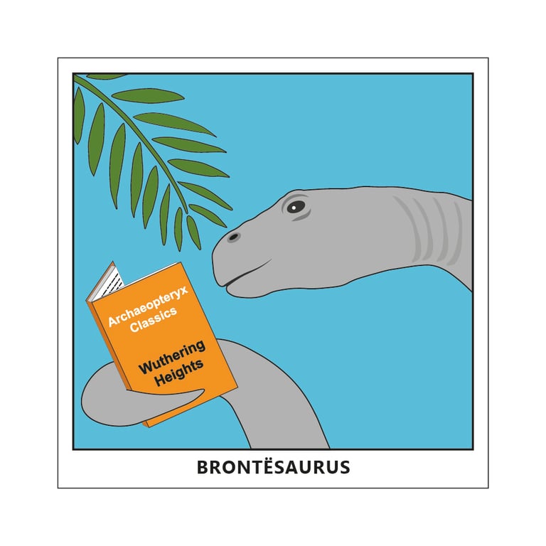 Brontësaurus Postcard