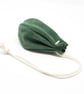 Green suede drawstring pouch - Image 3