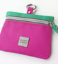 Special Edition Waterproof Dog Treat Bag Pouch in Pink and Green - Image 1
