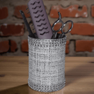 Storage pot.  Unique one off Repurposed tin can