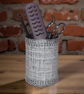 Storage pot.  Unique one off Repurposed tin can - Image 1