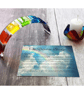 Handmade Glass Skinny Steps Rainbow Bridge - Pet Loss Optional Paw Prints & Card - Image 2