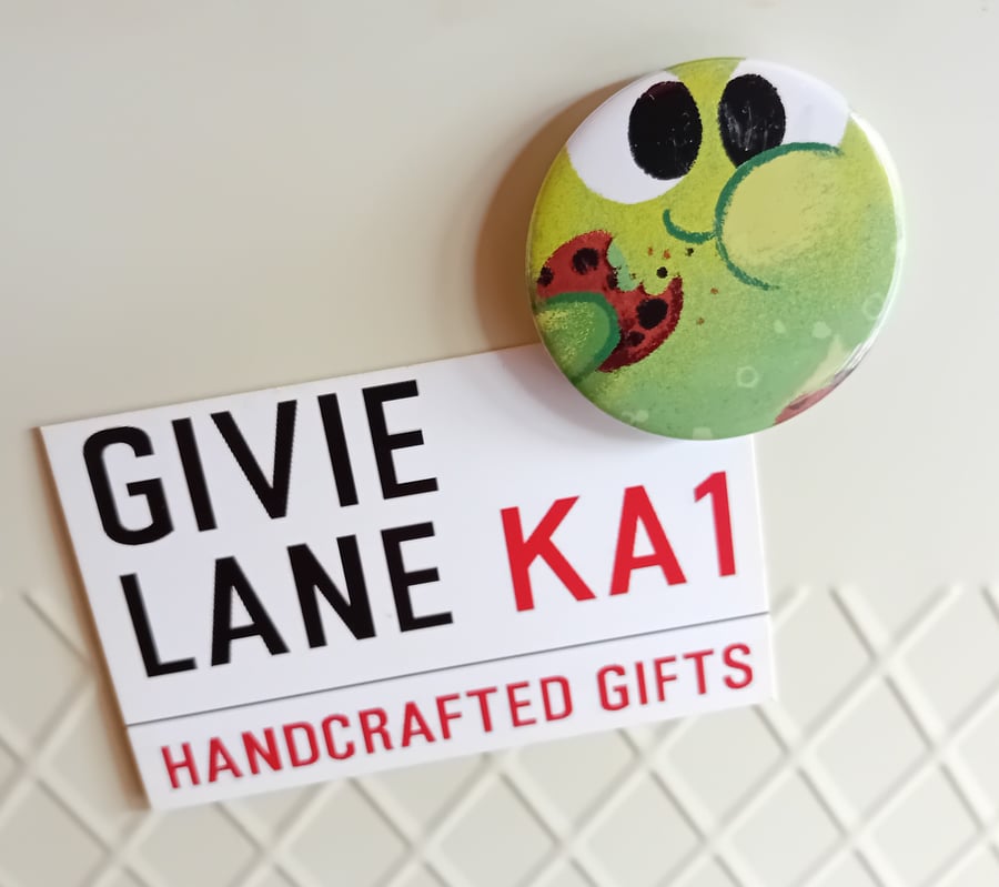 Fridge Magnet - Monster Eating Cookie