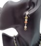 Unakite & Vintage Acrylic Bead Necklace & Earrings, Gift for Her, Mother's Day - Image 5