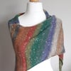 Northern Lights Knitted Shawl, Knitted Wrap