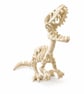 Skeleton Raptor 3D Printed Dinosaur Figure Articulated Dino Toy Collectible Gift