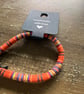 Handmade Bright Orange Woven Cord Bracelet