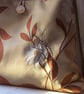 Soft fabric shoulder bag with machine embroidered beetle - Image 4