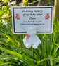 Baby Memorial Plaque Baby Grave Ornament Infant Baby Memorial Garden Plaque  - Image 3