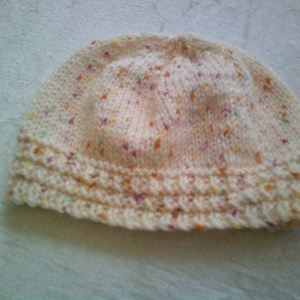 Cream with Rust coloured Flecks Hat