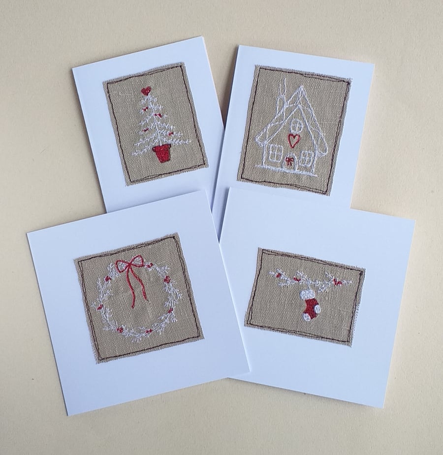 Christmas Cards Set of Four