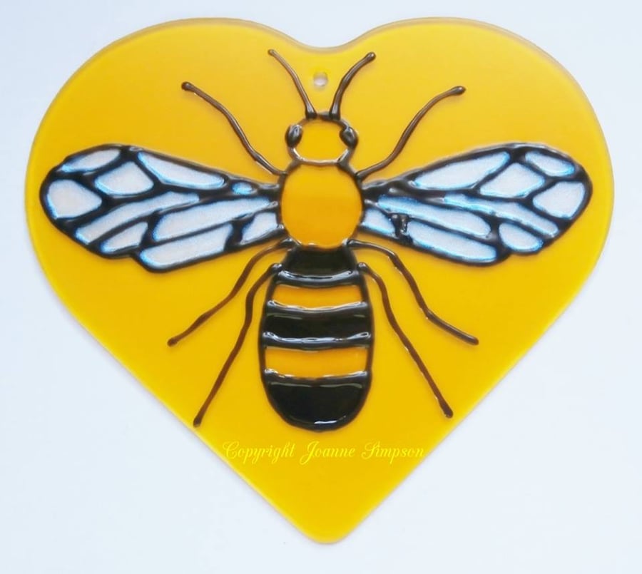 Manchester Bee suncatcher