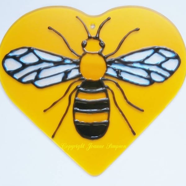 Manchester Bee suncatcher