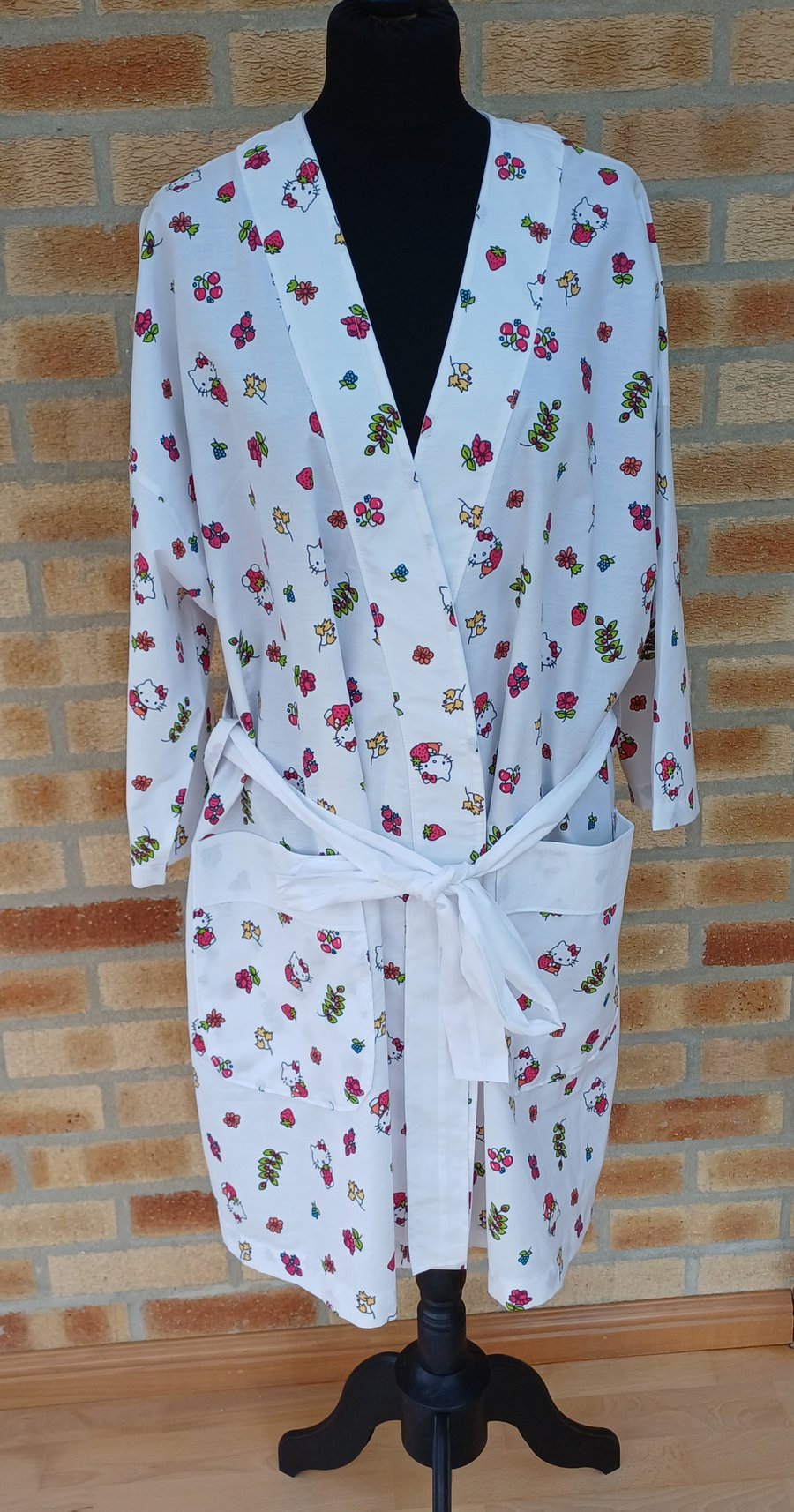 Bath robe kimono style dressing gown one size 10 to 16