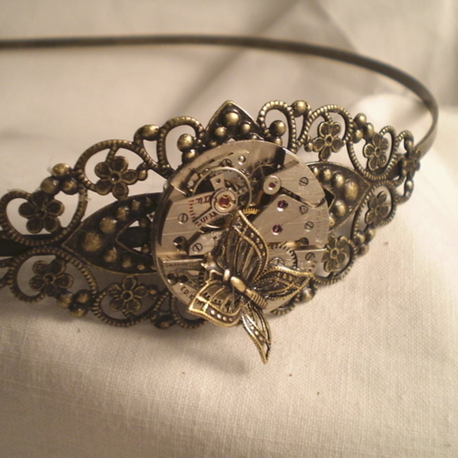 Steampunk Butterfly Headband