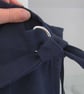 Mens Work Apron, Heavy Weight Cotton, Navy Blue. No 9 - Image 5