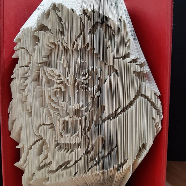 Lion Head 2 COMBI Book Folding Pattern - EMAILED PDF PATTERN
