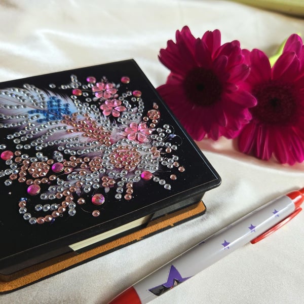 Rhinestone note Pad box