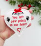 Pet Memorial Filled Hanging Heart Decoration Personalised Gift