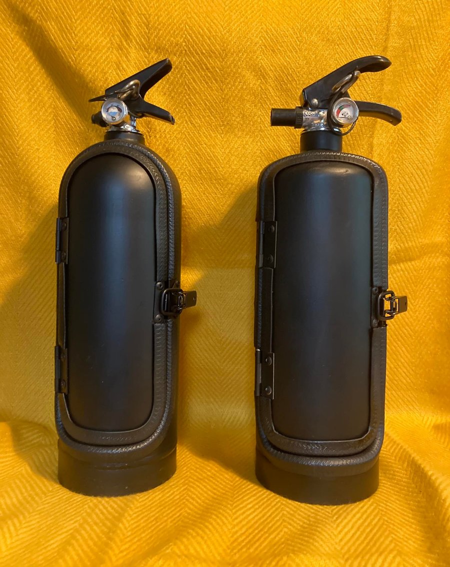 Upcycled Fire Extinguisher, Mini Bar Container 